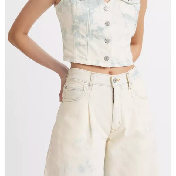 Levi's Premium Baggy Dad Wide Leg Women's Jeans 29x32 Maybe Blue - Light Wash - Picture 2 of 7